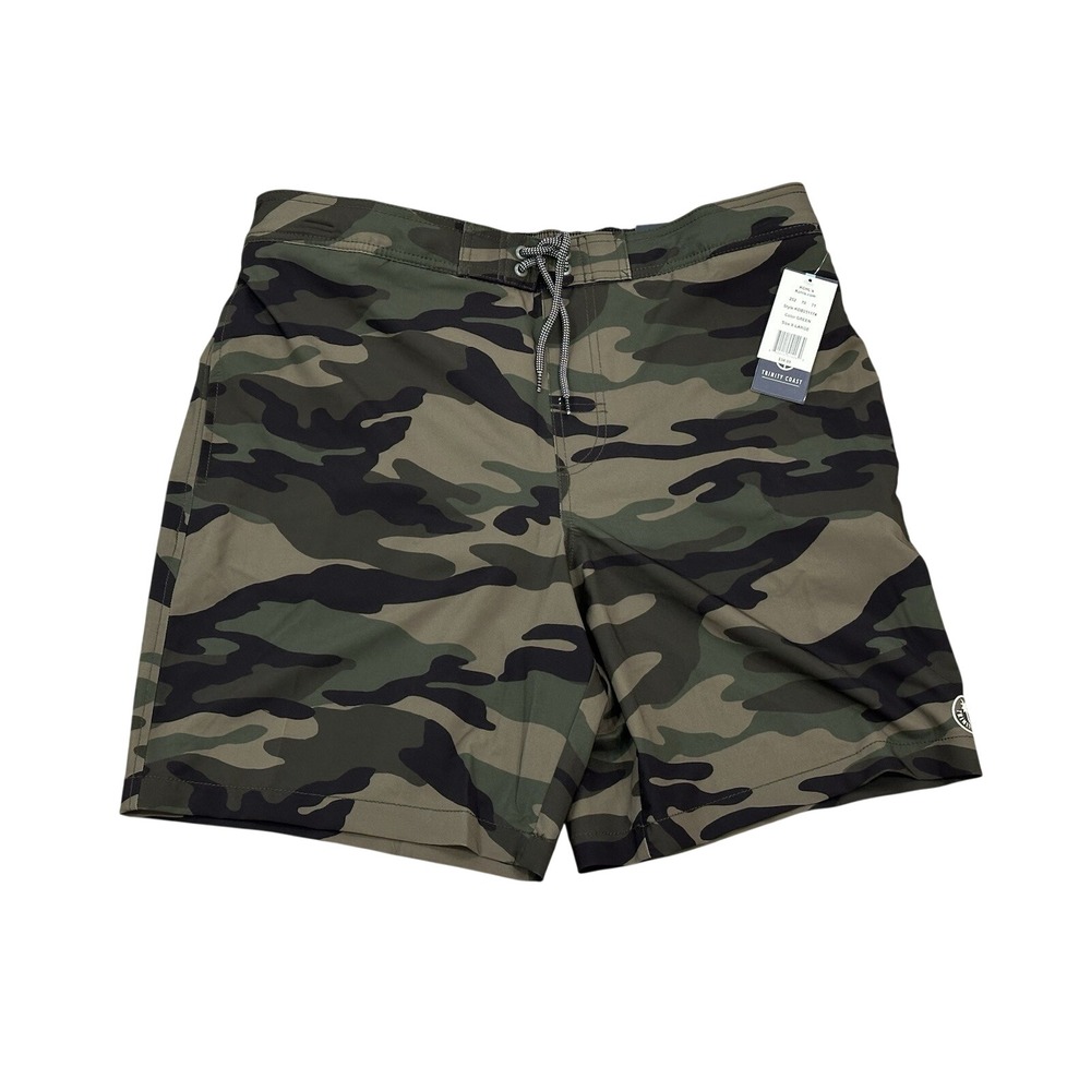 Trinity Coast Men's XL Camo Swim Trunks 9" Inseam Mesh Lined E-Board Shorts NWT